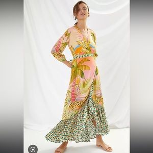 Anthropologie Farm by Rio wrap dress